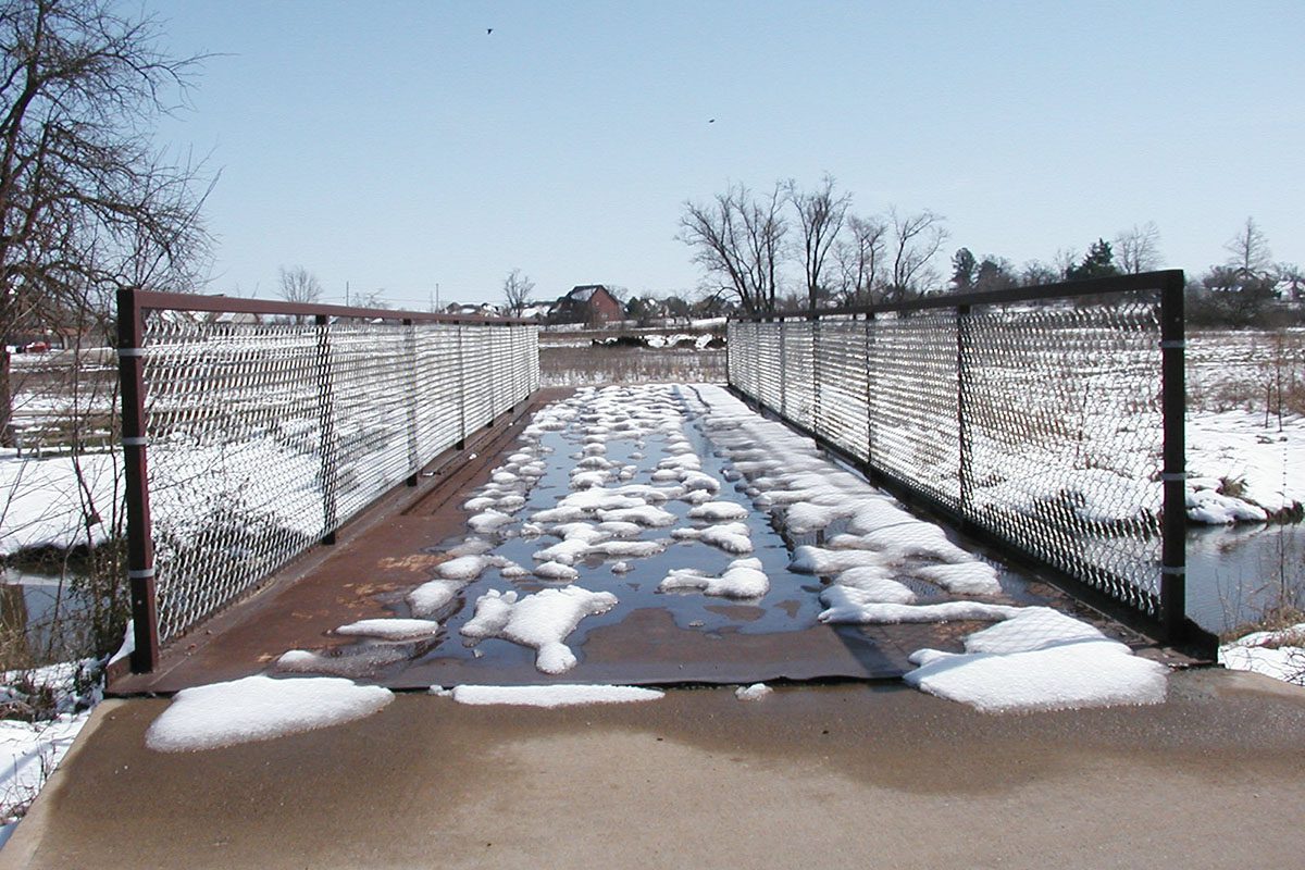 Erman Corp Flat Car Pedestrian Bridge Deck