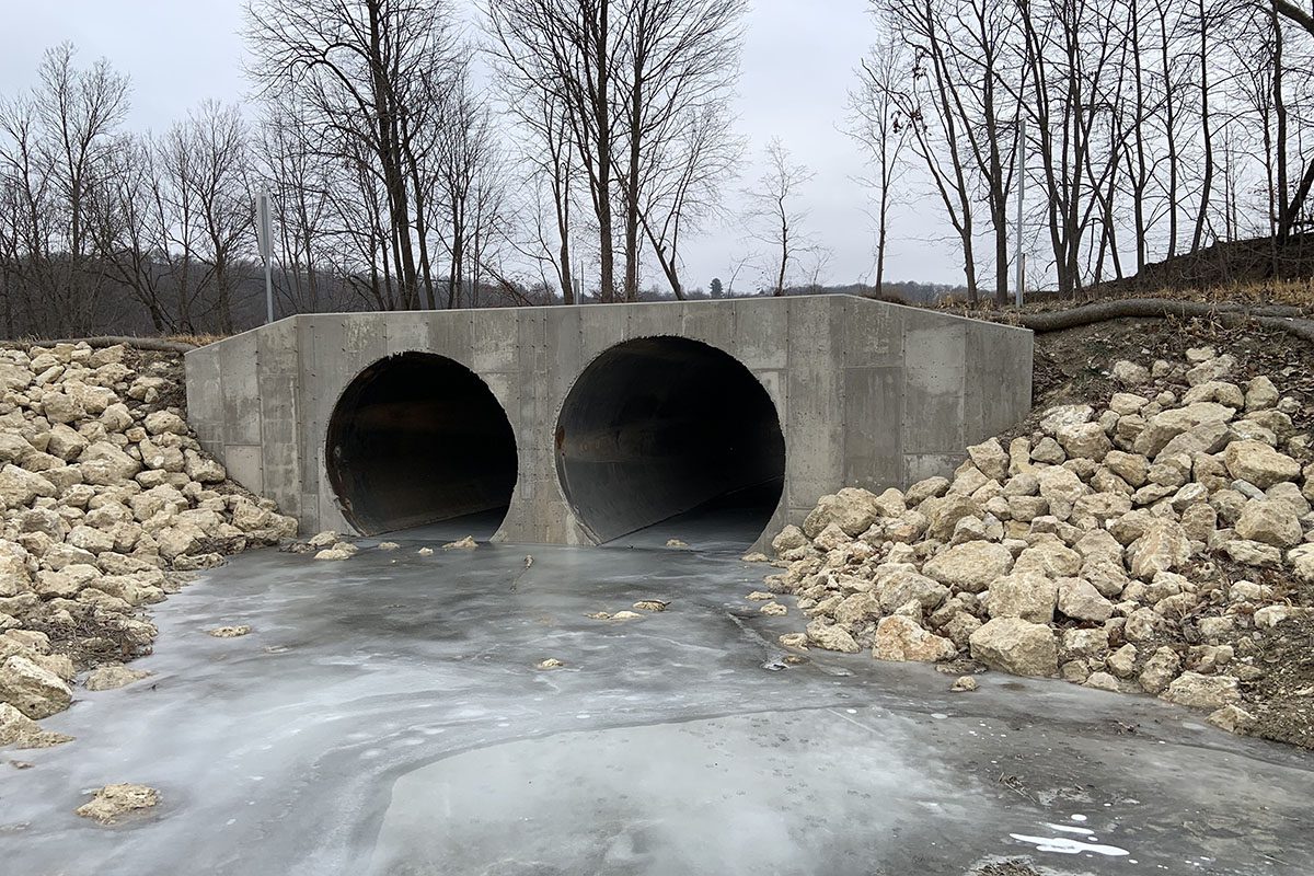 Erman Corp Thielen Tank Car Culvert - Completed
